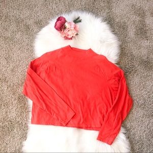 Free People drop sleeve mock neck top